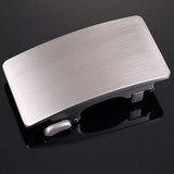 煦赟高端皮带头男内穿卡槽自动扣头腰带龙头皮带尾内扣式裤带头3.5cm 银色- 配3.2-3.5cm宽的皮带