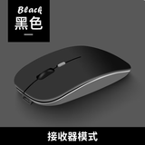 YUMIDA适用苹果Mac无线鼠标Air Pro笔记本蓝牙鼠标M1M2M3M4芯片电脑办公静音鼠标ipad平板台式通用 磨砂黑-充电（USB接收器版）+鼠标垫