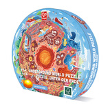 Hape儿童拼图 六阶探索宇宙LED双面木质拼图玩具幼儿宝宝男女孩 地下世界拼图38pcs 3-12Y