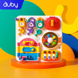 澳贝（auby）婴儿动脑玩具婴幼儿童多功能认知早教洞洞忙碌板圣诞礼物 461604A 动脑开锁版