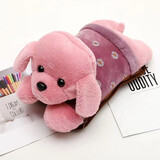 豪金聚 国标电热水袋 暖手宝可拆洗暖宝宝 热宝充电暖胃暖腰 注水暖手宝 粉色泰迪狗狗