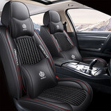 布兰特夏季新款汽车坐垫四季通用透气冰丝织物座垫座椅套全包围汽车座套 升级款-经典黑-豪华版 大众朗逸桑塔纳速腾捷达迈腾宝来帕萨特途观L高尔夫