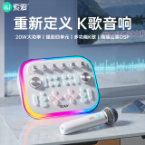 索爱（soaiy）SG20声卡音响一体机家庭ktv话筒全民k歌神器直播设备全套抖音唱歌手机电脑通用家庭KTV单麦克风