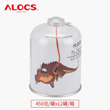 爱路客（ALOCS）户外燃气罐高山高寒气罐防爆液化丁烷丙烷气罐户外露营炉头燃料 高山气罐（红龙）450G 12罐