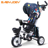 Babyjoey英国儿童三轮脚踏车折叠宝宝1-5岁手推车自行车骑士TT56奇幻花海