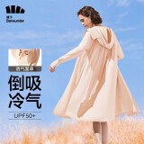 蕉下（beneunder）防晒衣女防紫外线夏季薄款防晒服女士披肩服短外套 红粉色/升级长款