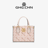 GHG2025新款 中国风国潮战马托特包 女式红色新娘婚包 大容量单肩 白色小号