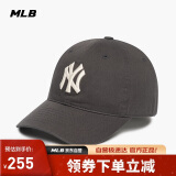 MLB帽子男女情侣棒球帽大标软顶鸭舌帽四季运动帽3ACP6601N-50CGS-F