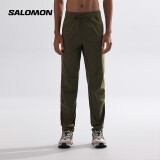 萨洛蒙（Salomon）男款 户外运动休闲轻量耐磨舒适防撕裂徒步长裤 EXPLORE PANTS 叶绿色 C20540 M