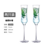 费纳斯（FEiNASi） 水晶玻璃起泡酒杯香槟杯红酒杯葡萄酒杯高脚杯气泡杯香槟杯 迪型款-两支装