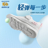 SKECHERS斯凯奇童鞋儿童运动鞋新款夏季透气男女童小白鞋319300L 女童/白色/浅粉红色/WLPK 28.5码