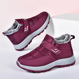 双星八特棉鞋女冬季妈妈鞋休闲鞋保暖加厚雪地靴加绒中老年棉靴面包鞋36
