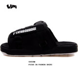 维斯威姆（Vxsvxm）男士凉拖鞋男女潮流牌韩版休闲外穿男生一字拖情侣防滑沙滩鞋凉鞋 vxsvxm老英文 43