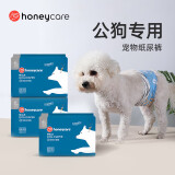 HONEYCARE狗狗纸尿裤公狗尿不湿尿片安全裤 S适用体重4-7kg/12片3包装