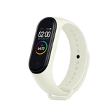 彬格 彩屏智能运动手环心率血压男女情侣手环表功能3跑步2计步4代手环5适用于iOS 安卓 纯洁白【自定义表盘+音乐控制+天气显示】