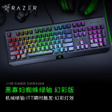 雷蛇（Razer） 黑寡妇蜘蛛标准 机械键盘 游戏键盘 办公键盘 电脑键盘 ABS键帽104键 黑寡妇蜘蛛-104键绿轴幻彩