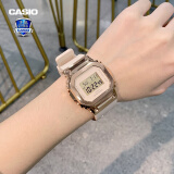 卡西欧（CASIO）女表g-shock都市女性中性时尚小方块潮流送女友礼物运动电子手表 GM-S5600PG-4甜酷玫瑰-人气女款