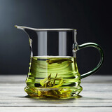 美斯尼 玻璃茶杯公道杯茶滤器分茶器茶水分离绿茶杯月牙杯功夫小品杯 单杯