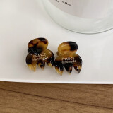 saradear超NICE韩国FRANCE 迷你小发抓小号空气刘海发夹 头顶侧边装饰抓夹 15#深豹纹 1对