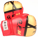 龙动力 3-12岁儿童拳击手套 小号沙袋拳套 搏击训练健身娱乐手套 红色成型款（8-13岁）