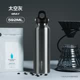 REVOMAX锐虎保温杯男士保冷杯单手开盖水杯瑞虎无螺纹车载大容量运动杯子 太空灰592ml【304不锈钢/免费刻字】