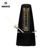 NIKKO日本尼康节拍器进口机芯钢琴考级专用吉他古筝架子鼓乐器通用 经典款—黑色