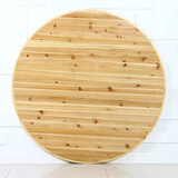 妆园诗画 实木餐桌10人15人家用饭店大圆桌带转盘食堂餐馆圆桌面板台 1.2实木面 [无桌腿] 单桌