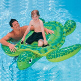 INTEX 57524小海龟充气坐骑 儿童游泳充气儿童玩具礼物水上加厚浮排