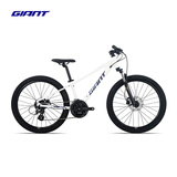 捷安特（GIANT）XTC 24-D 1铝合金24寸24速油碟青少年山地自行车 亮白 24×12 建议130-150cm