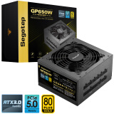 鑫谷（Segotep）GP650W ATX3.0黑金全模组电源（日系主电容/原生PCIE5.0/80plus金牌/台式电脑主机箱电源）