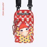 陆心媛2021个性手机包女零钱包小众设计休闲百搭斜挎包女包 红色狗蛋