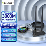 翼联 AX200-FSPRO英特尔WiFi6台式电竞双频3000M无线网卡+RGB涡轮散热+1.2M磁吸底座