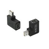 尘土 Mini DP转DP1.4公对母 适用丽台电脑显卡 8K笔记本雷电2接口 音视频转接头连接竞高清主机显示器 MiniDP公转母弯头【8K@60Hz】