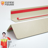 法意家居PVC护角条墙角保护条护墙角阳角防磕碰撞装饰条包角封边条压边 黄玫瑰纹（宽3.6cm） 1.8米