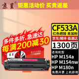 京呈适用惠普HP205A CF530A硒鼓M154A/nw M180N M181FW国外版粉盒 【1300页】CF533A 易加粉红色硒鼓带芯片