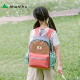 SHUKIKU儿童书包小学生中学生书包男女生大容量休闲背包双肩包珊瑚粉L码