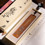 張小鳳书签中国风古风创意节日礼物 毛笔文房四宝书房摆件紫光檀小叶紫檀木质书签 凤之灵