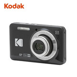 柯达（Kodak） FZ55便携数码相机1635万2.7“屏5倍光变1080P高清便携式家用小型卡片机 学生入门级照相机 黑色 官方标配（赠送相机包）