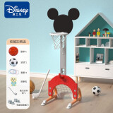 迪士尼（Disney）儿童篮球架玩具室内投篮  小男孩女孩1-3-6岁投篮球筐家用可升降 生日礼物 米奇升级款【四合一】