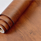 菲客木纹贴纸带胶墙贴纸自粘衣柜桌面旧房门家具翻新贴窗户家具翻新贴 红杉木纹 60厘米宽X5米长