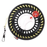 爱吃鱼潍坊风筝轮盘风筝线轮线盘轮盘手握轮风筝线静音金属轴承带自锁 28CM黑1000米线带连接器