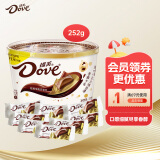德芙（Dove）丝滑牛奶巧克力分享碗装252g下午茶零食糖果礼物生日