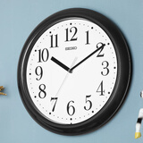 SEIKO日本精工时钟客厅轻奢挂钟石英钟家用现代简约创意夜灯挂墙壁钟表 QXA787K(粉丝价)