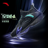 安踏（ANTA）篮球鞋男中帮空域4新款水泥克星实战男鞋透气缓震防侧翻运动鞋子 黑-4 40
