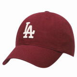 美职棒（MLB）官方男女帽子软顶棒球帽休闲鸭舌帽户外运动夏季遮阳帽生日礼物 洛杉矶道奇队/红色/66 均码 F
