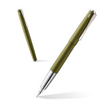 德国进口 凌美(LAMY)钢笔签字笔墨水笔Studio演艺系列时尚商务办公钢笔 开学季送老师学生 橄榄绿EF尖(不带吸墨器)
