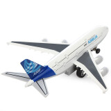 彩珀（CAIPO）儿童玩具合金飞机响声回力合金飞机战斗机民航空中客机模型玩具男 空客A380（带支架颜色随机）