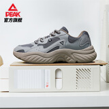 匹克小胖鞋2.0休闲鞋男鞋秋季复古增高厚底老爹鞋黑色运动鞋DE610371