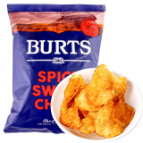 啵尔滋（BURTS）英国进口 泰式甜辣味手工制薯片 150克/袋 网红办公室休闲零食