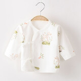 缤丽猫新生婴儿儿衣服上衣和尚服纯棉初生秋衣春秋宝宝全背单件内衣秋冬 单上衣-刺猬小鹿 59